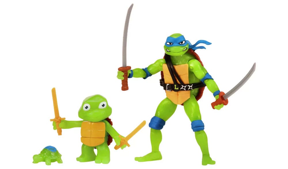 Teenage Mutant Ninja Turtles: Mutant Mayhem Action Figure 3-Pack Leonardo Evolution 10 cm - Damaged packaging