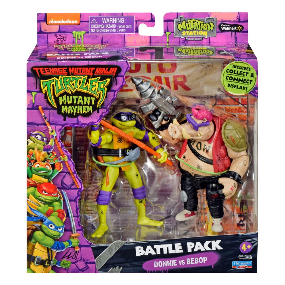 Teenage Mutant Ninja Turtles Action Figures Donatello vs. Bebop 11cm