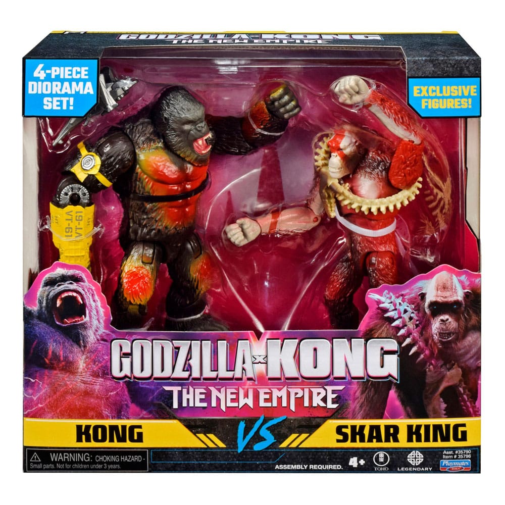 Godzilla x Kong: The New Empire Diorama 2-Pack Kong vs Skar 15 cm