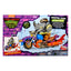 Teenage Mutant Ninja Turtles Action Figure with Vehicle Rocksteady & Chopper 12 cm
