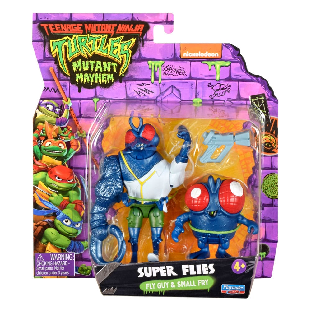 Teenage Mutant Ninja Turtles: Mutant Mayhem Action Figures Super Fly &amp; Toddler Super Fly 11 cm
