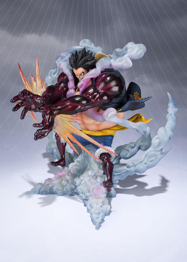 One Piece FiguartsZERO PVC Statue Monkey D. Luffy Gear 4 Leo Bazooka Reissue 18 cm