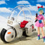 Dragon Ball S.H. Figuarts Vehicle with Figure Bulma's Motorcycle Hoipoi Capsule No. 9 17 cm