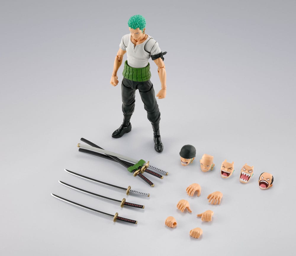 One Piece SHFiguarts Action Figure Roronoa Zoro Romance Dawn Ver. 15 cm