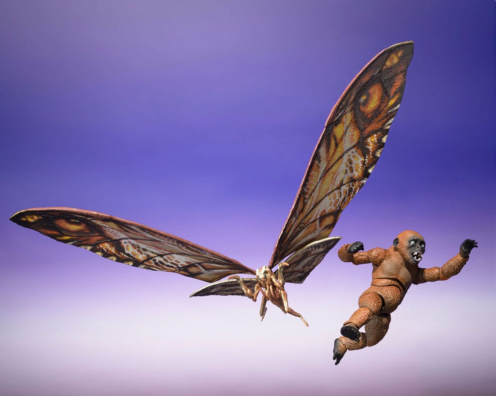 Godzilla x Kong: The New Empire SH Monster Arts Action Figures 2-Pack Suko &amp; Mothra