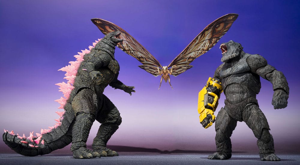 Godzilla x Kong: The New Empire SH Monster Arts Action Figures 2-Pack Suko &amp; Mothra