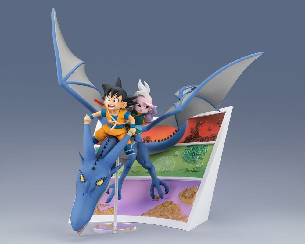 Dragon Ball Figuarts ZERO PVC Statue Son Goku (mini) & Supreme Kai (mini) Welcome to the great Adventure! 23 cm   - Severely damaged packaging