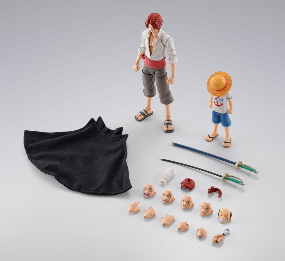 One Piece SHFiguarts Action Figure 2-Pack Shanks &amp; Monkey D. Luffy Childhood Ver.