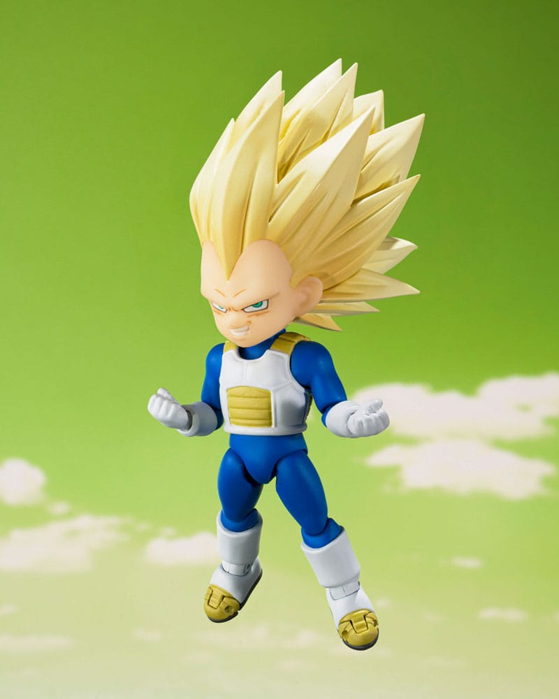 Dragon Ball S.H.Figuarts Action Figure Super Saiyan Level 3 Vegeta (mini) Daima 8 cm