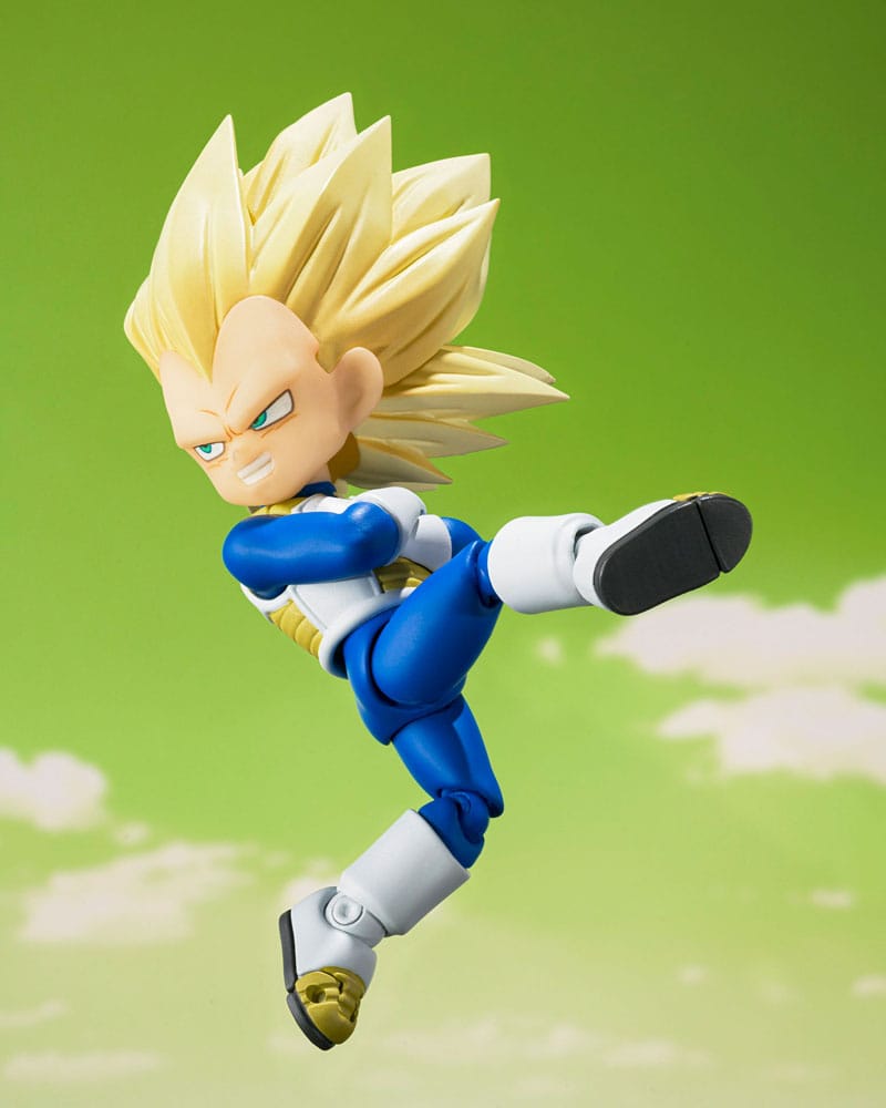 Dragon Ball S.H.Figuarts Action Figure Super Saiyan Level 3 Vegeta (mini) Daima 8 cm