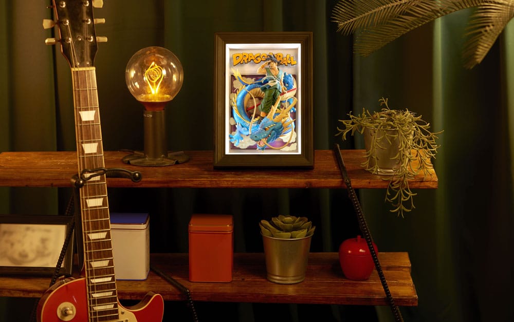 Dragon Ball Z Tamashii Art 3D Relief Picture Son Goku &amp; Dragon 27 cm