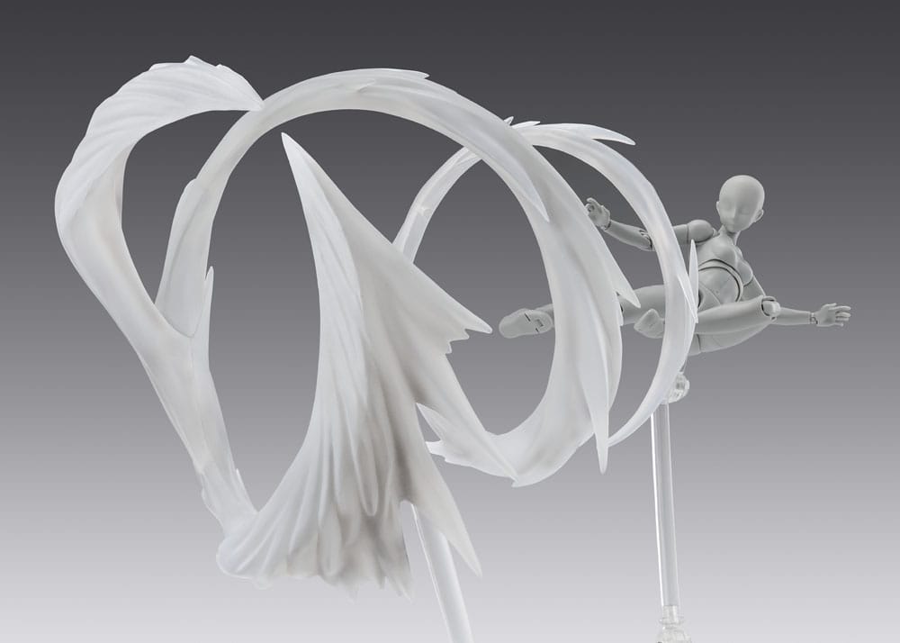 Tamashii Effect Action Figure Accessory Wind White for S.H.Figuarts   - Damaged packaging