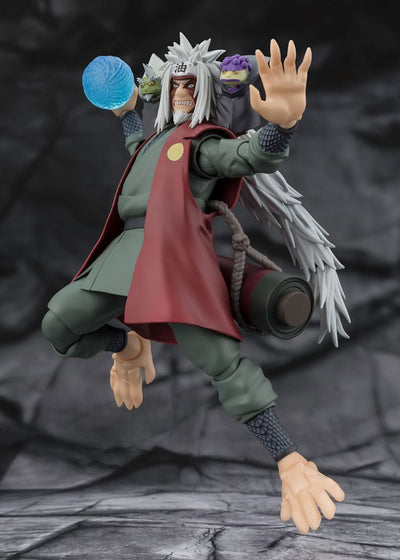 Naruto S.H.Figuarts Action Figure Jiraiya Hidden Leaf Heroic Master Sage (Sage Mode Set) 17 cm