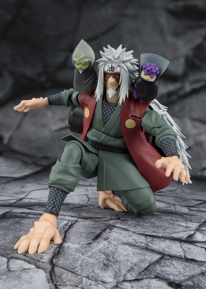 Naruto S.H.Figuarts Action Figure Jiraiya Hidden Leaf Heroic Master Sage (Sage Mode Set) 17 cm