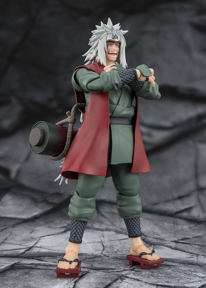 Naruto S.H.Figuarts Action Figure Jiraiya Hidden Leaf Heroic Master Sage (Sage Mode Set) 17 cm