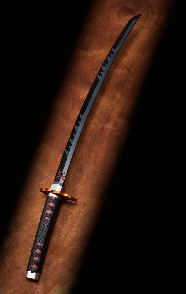 Demon Slayer: Kimetsu no Yaiba Proplica Replica 1/1 Nichirin Sword (Tanjiro Kamado) Kyojuro Rengoku´s Sword Gueard Ver. 88 cm