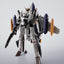 Macross 7 Hi-Metal R Action Figure VF-0S Phoenix (Roy Focker Use) & QF-2200D-B Ghost Set 14 cm