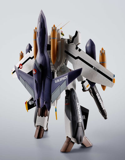 Macross 7 Hi-Metal R Action Figure VF-0S Phoenix (Roy Focker Use) & QF-2200D-B Ghost Set 14 cm