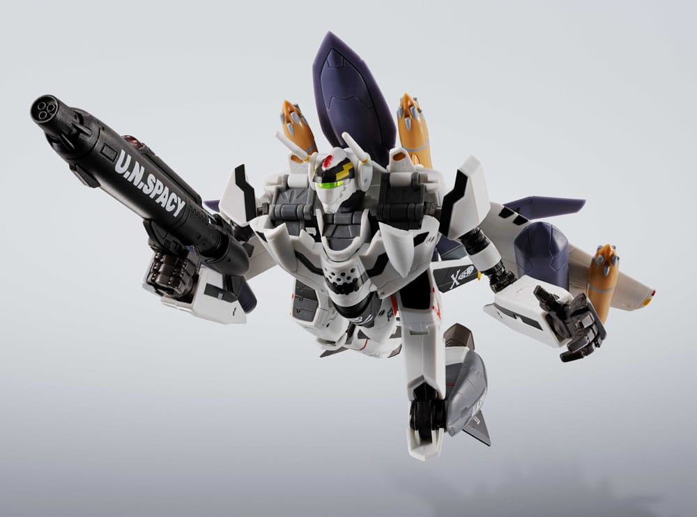 Macross 7 Hi-Metal R Action Figure VF-0S Phoenix (Roy Focker Use) &amp; QF-2200D-B Ghost Set 14 cm