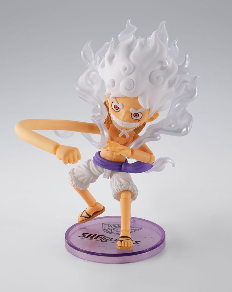 One Piece World Collactable Figures x S.H. Figuarts Action Figure Monkey D. Luffy Gear 5 8 cm