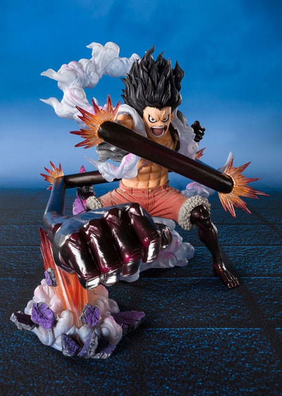 One Piece Figuarts ZERO Extra Battle PVC Statue Monkey D. Luffy Gear 4 Snake Man King Cobra 21 cm
