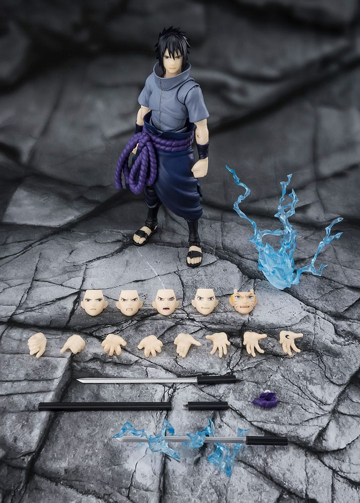 Naruto SHFiguarts Action Figure Sasuke Uchiha Solitary Shinobi 15 cm