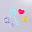 Magical Sisters Lulutto Lilly Proplica Replica Stattoneoneon & GlassHeart HopePact Set 25 cm