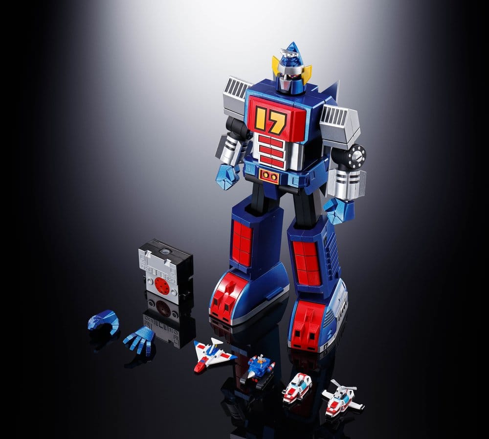 Daitetsujin 17 Soul of Chogokin Diecast Action Figure GX-101S Daitetsujin 17 & 18 Graviton Box 18 cm