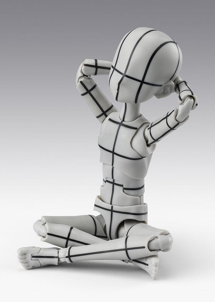 S.H.Figuarts Action Figure Body-Kun -Ken Sugimori- Edition -Wireframe- (Gray Color Ver.) 13 cm