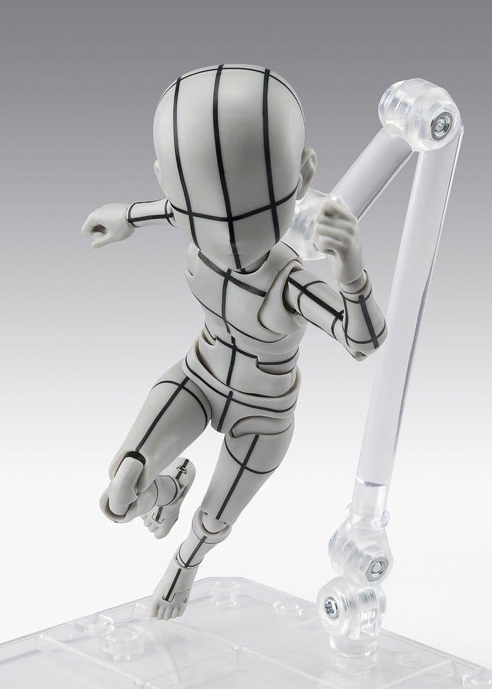 S.H.Figuarts Action Figure Body-Kun -Ken Sugimori- Edition -Wireframe- (Gray Color Ver.) 13 cm