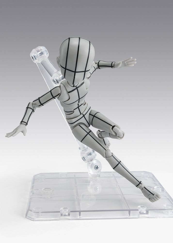 S.H.Figuarts Action Figure Body-Kun -Ken Sugimori- Edition -Wireframe- (Gray Color Ver.) 13 cm