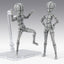 S.H.Figuarts Action Figure Body-Kun -Ken Sugimori- Edition -Wireframe- (Gray Color Ver.) 13 cm