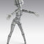 S.H.Figuarts Action Figure Body-Chan -Ken Sugimori- Edition -Wireframe- (Gray Color Ver.) 13 cm
