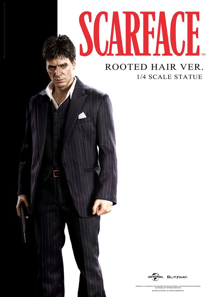 Scarface Superb Scale Statue 1/4 Tony Montana (Rooted Hair Version) 53 cm