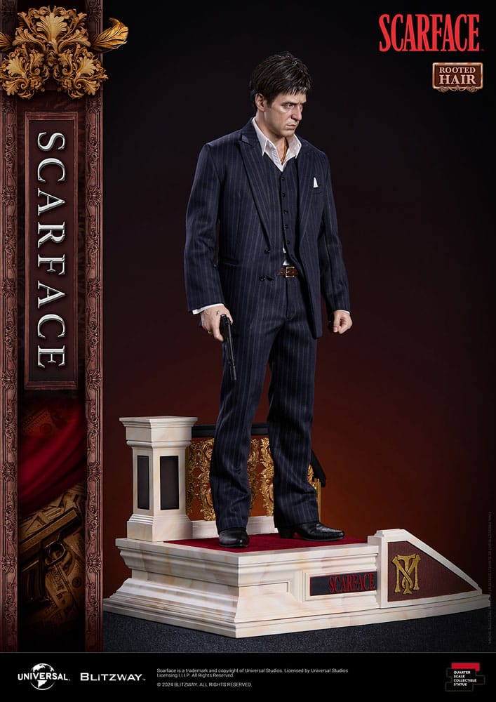 Scarface Superb Scale Statue 1/4 Tony Montana (Rooted Hair Version) 53 cm