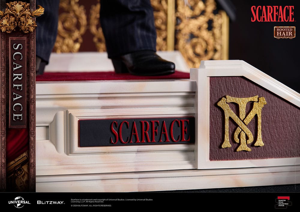 Scarface Superb Scale Statue 1/4 Tony Montana (Rooted Hair Version) 53 cm