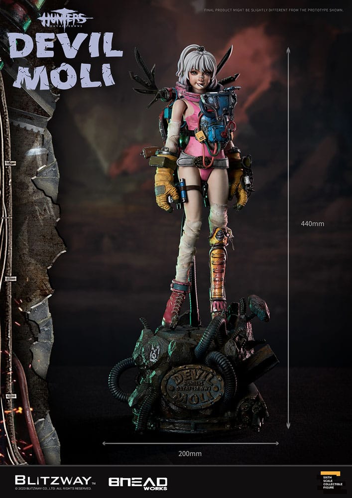 Hunters: Day After WWIII Action Figure 1/6 Devil Moli 44 cm