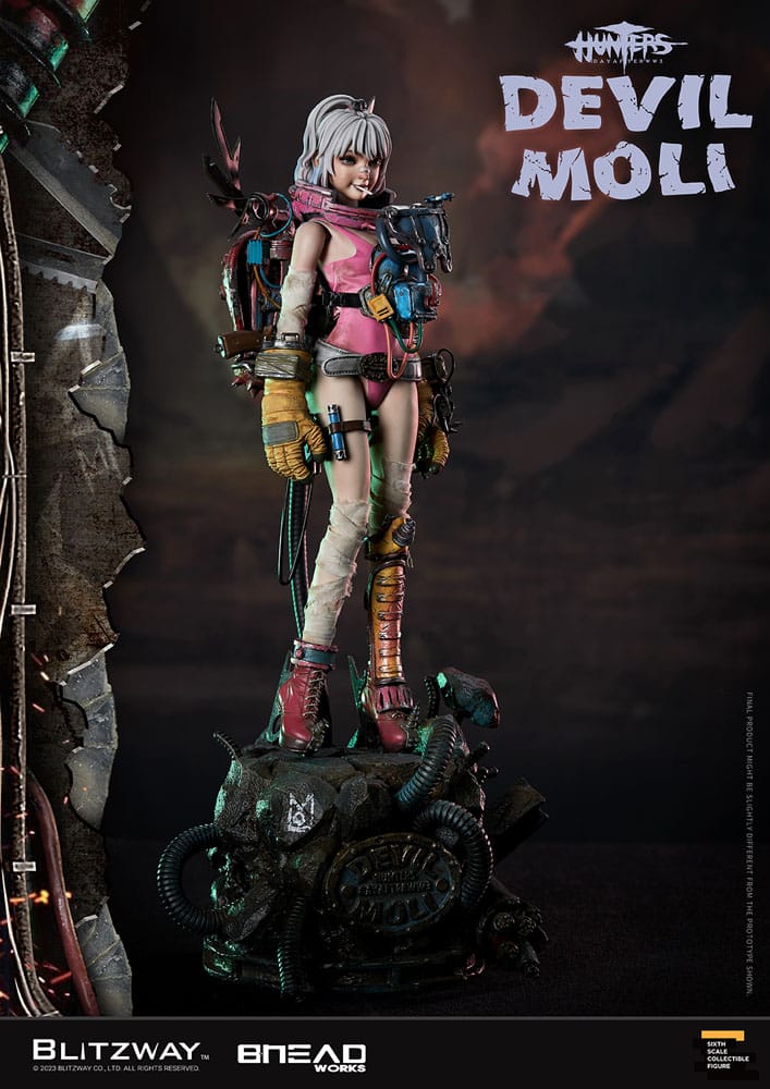 Hunters: Day After WWIII Action Figure 1/6 Devil Moli 44 cm