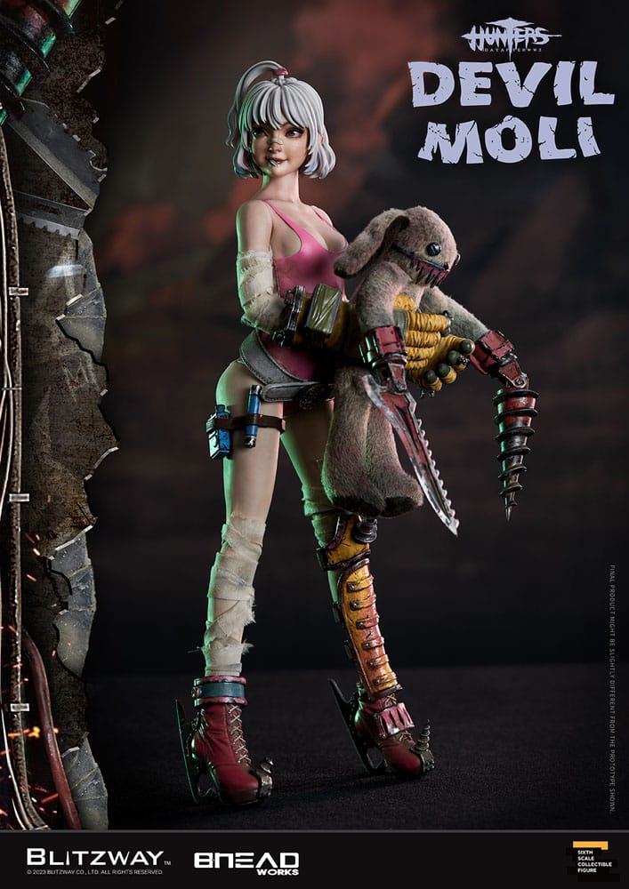 Hunters: Day After WWIII Action Figure 1/6 Devil Moli 44 cm