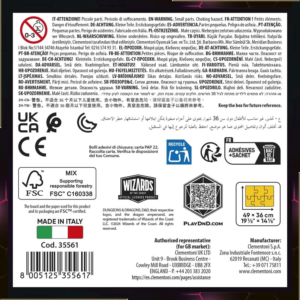 Dungeons & Dragons Gaming Puzzle Collection Jigsaw Puzzle Dragon Attack (500 pieces)