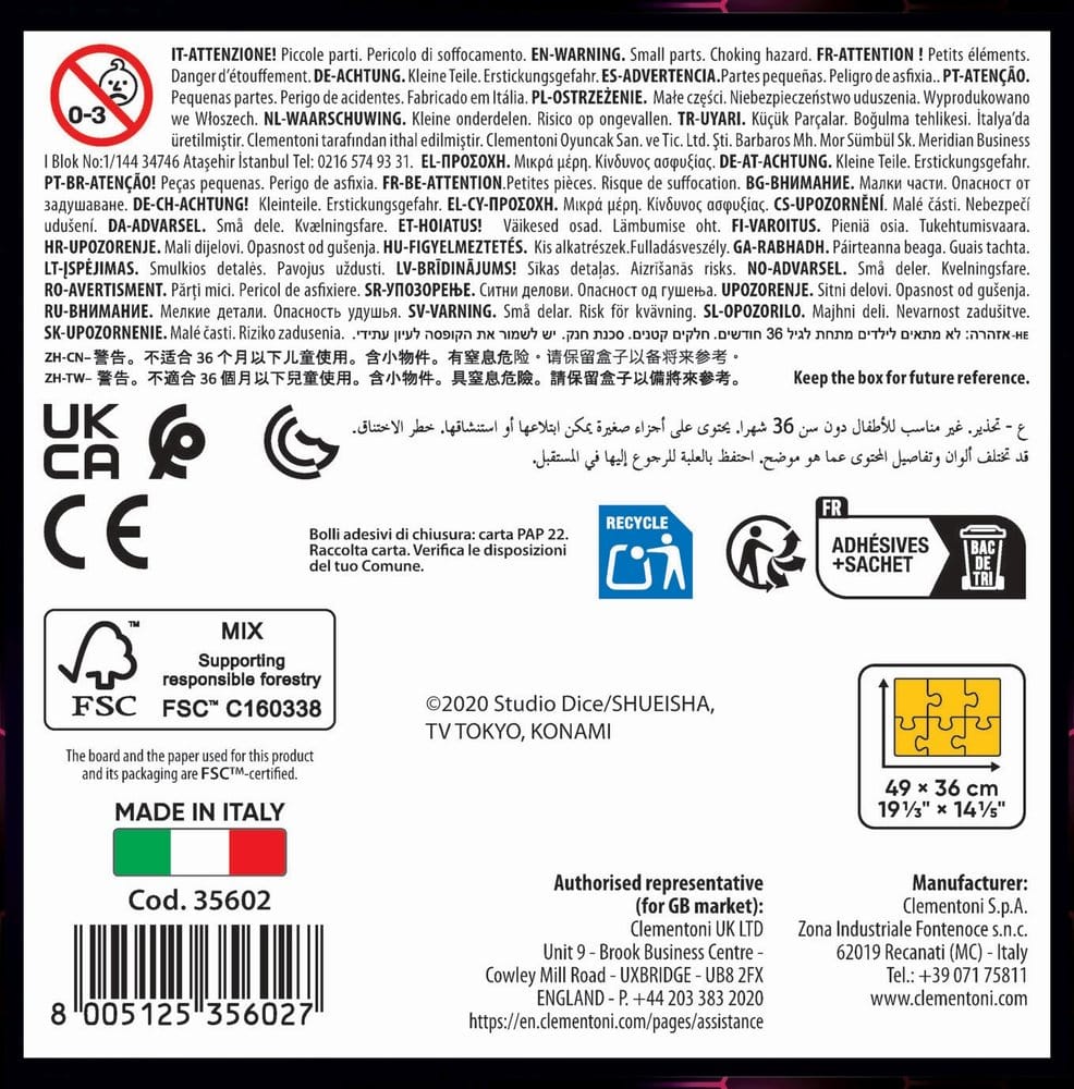 Yu-Gi-Oh! Anime Puzzle Collection Jigsaw Puzzle Yu-Gi-Oh! (500 pieces)