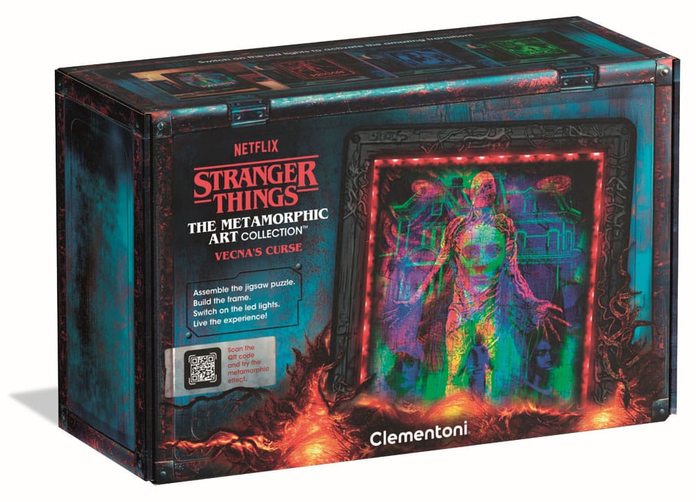 Stranger Things Metamorphic Art Collection Jigsaw Puzzle with Light-Up Effect Vecna ​​(520 pieces)