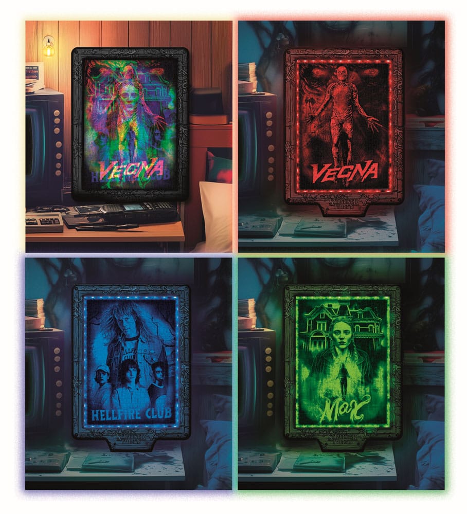 Stranger Things Metamorphic Art Collection Jigsaw Puzzle with Light-Up Effect Vecna ​​(520 pieces)