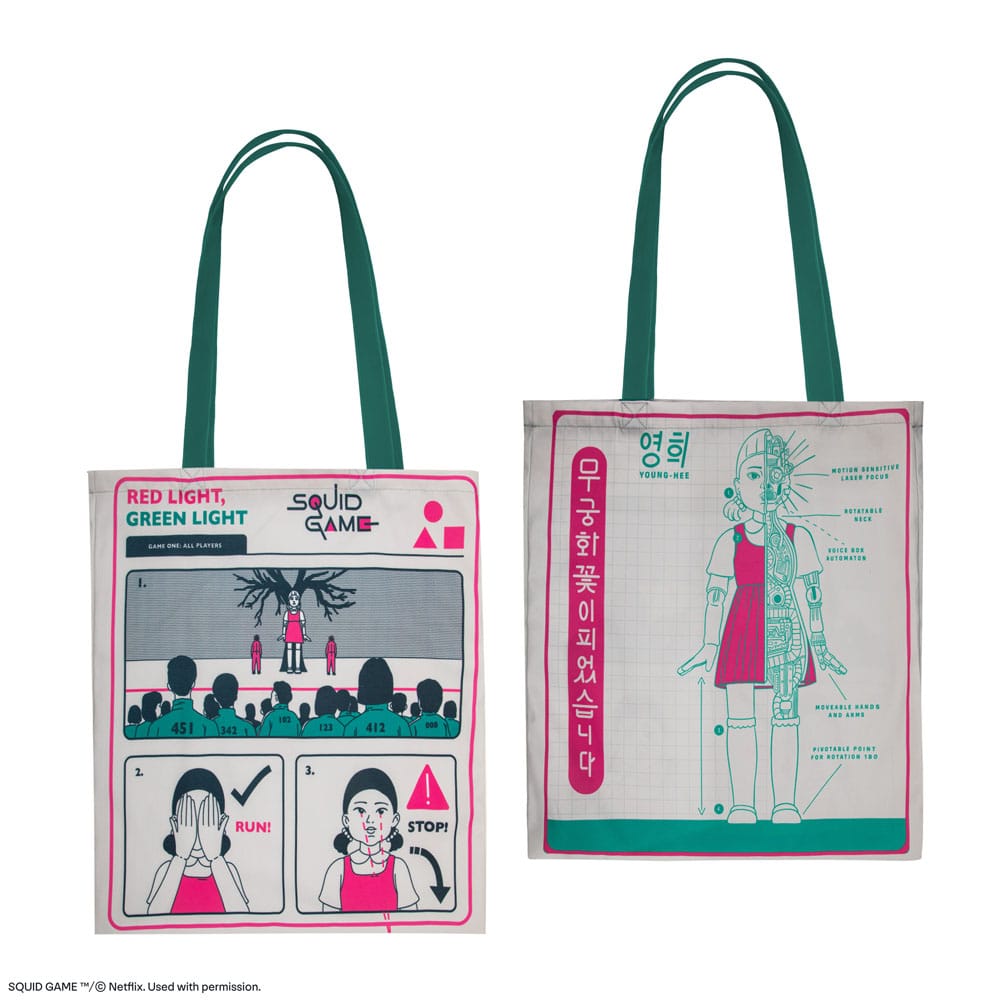 Squid Game Tote Bag Young-hee Blue Print