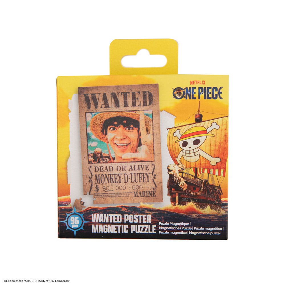 One Piece Magnetic Puzzle Wanted Luffy