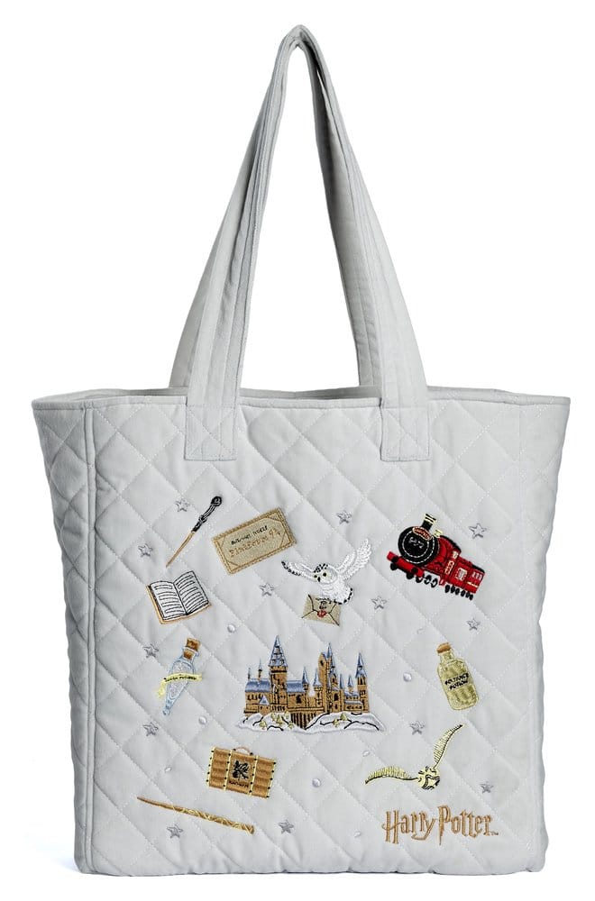 Harry Potter Tote Bag Embroidered Icons Velvet