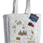 Harry Potter Tote Bag Embroidered Icons Velvet