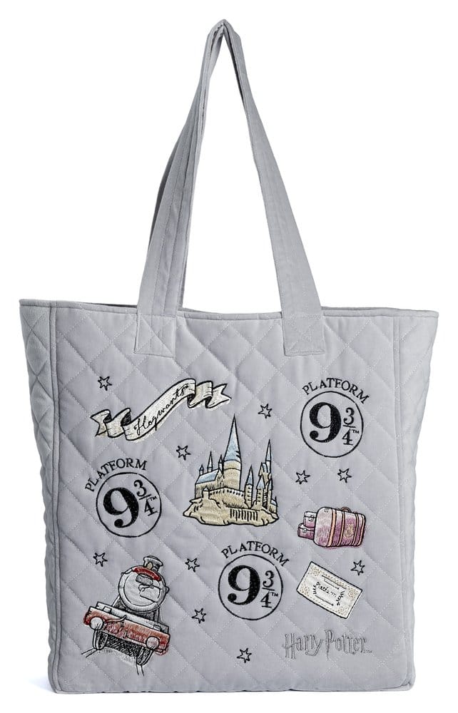 Harry Potter Tote Bag Platform 9 3/4 Embroidered Velvet
