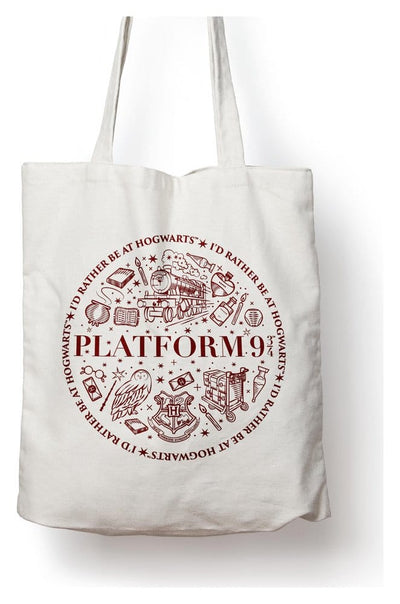 Harry Potter Tote Bag Platform 9 3/4 Cotton