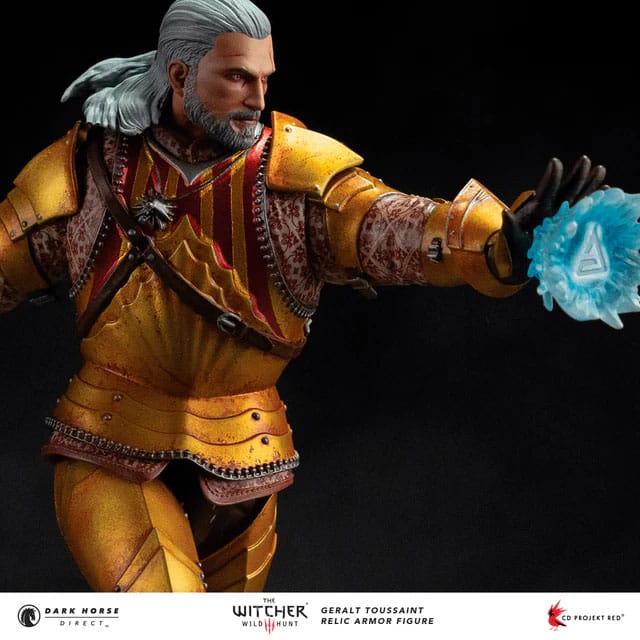 The Witcher 3 PVC Statue Geralt Toussaint Relic Armor 20 cm